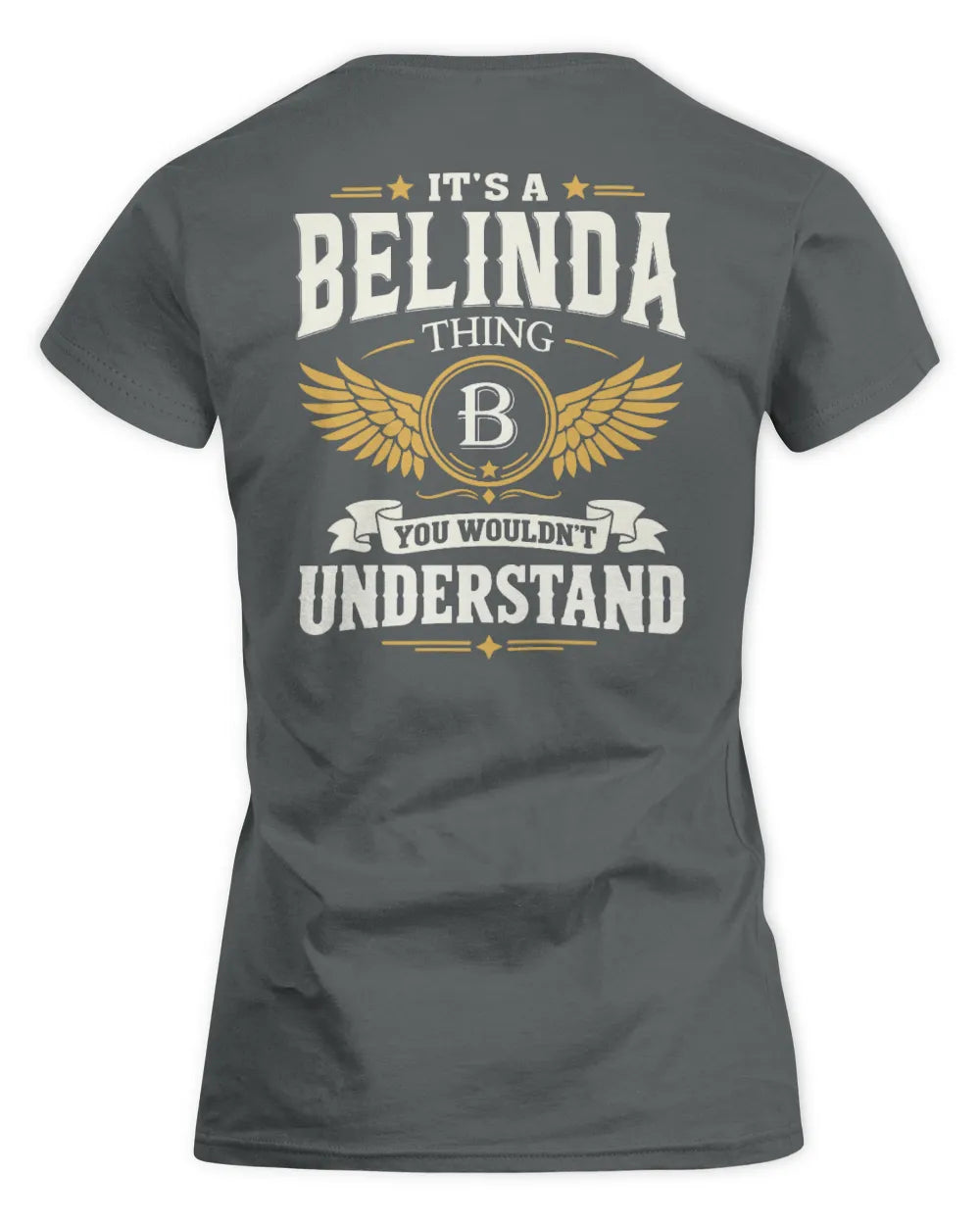BELINDA KT06-M008 It’s a [NAME] Thing – You Wouldn’t Understand | Personalized Vintage T-Shirt - Women's Standard T-Shirt - Charcoal