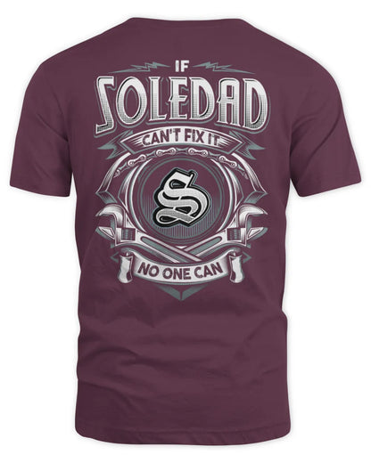 SOLEDAD AP81-K4-626 - Personalized Ahmed Quote Apparel “If Ahmed Can't Fix It, No One Can” - Unisex Standard T-Shirt - Maroon