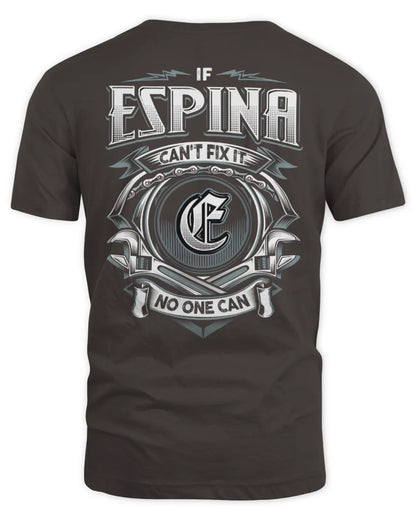 ESPINA AP81-K4-626 - Personalized Ahmed Quote Apparel “If Ahmed Can't Fix It, No One Can” - Unisex Standard T-Shirt - Dark Chocolate