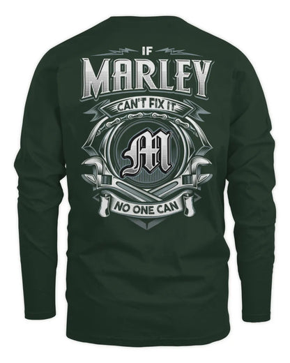 MARLEY AP81-K4-626 - Personalized Ahmed Quote Apparel “If Ahmed Can't Fix It, No One Can” - Men's Long Sleeved T-Shirt - Forest Green