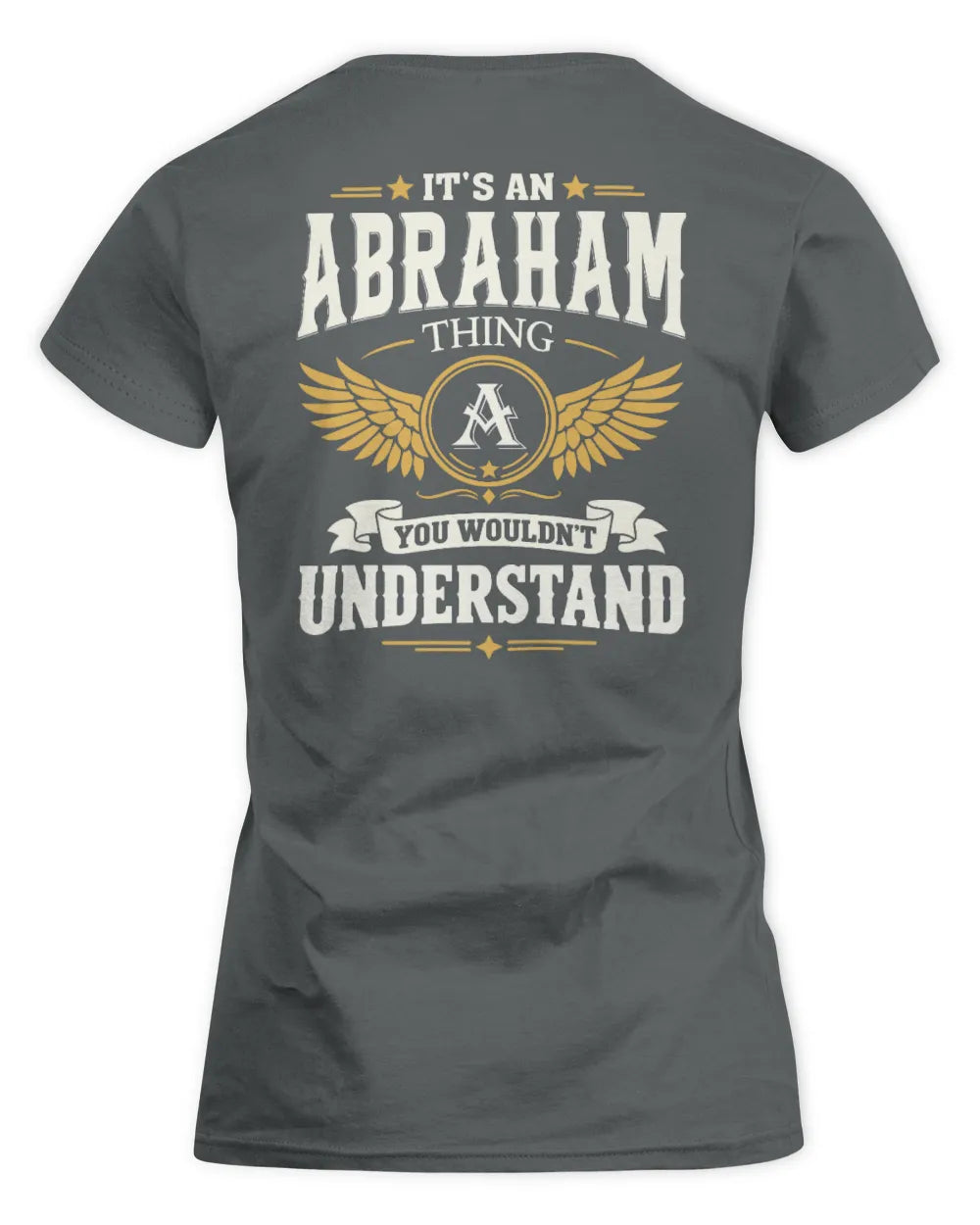 ABRAHAM KT06-M008 It’s a [NAME] Thing – You Wouldn’t Understand | Personalized Vintage T-Shirt - Women's Standard T-Shirt - Charcoal