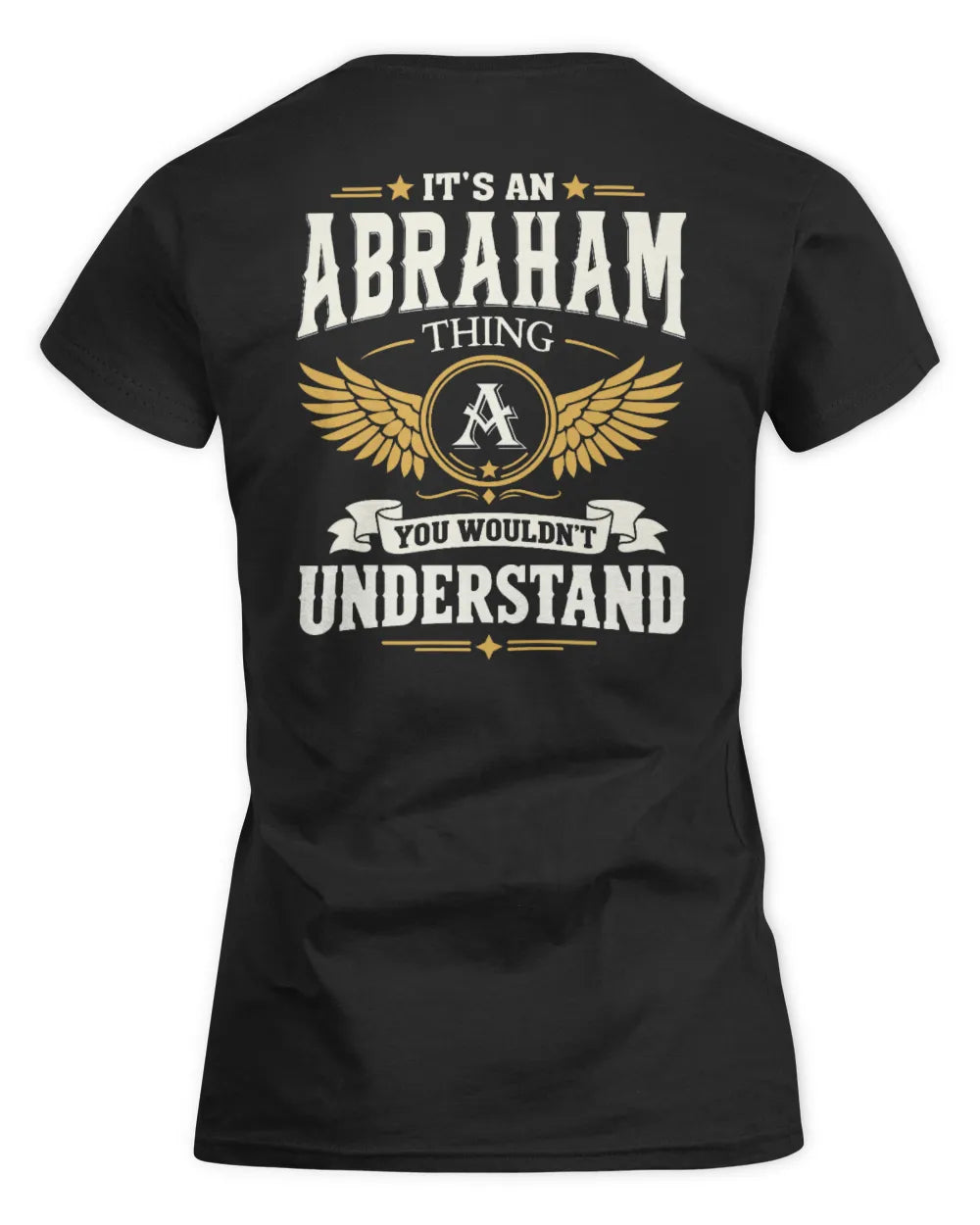 ABRAHAM KT06-M008 It’s a [NAME] Thing – You Wouldn’t Understand | Personalized Vintage T-Shirt - Women's Standard T-Shirt - Black