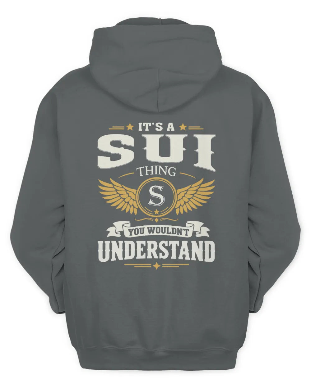 SUI KT06-M008 It’s a [NAME] Thing – You Wouldn’t Understand | Personalized Vintage T-Shirt - Unisex Hoodie - Charcoal