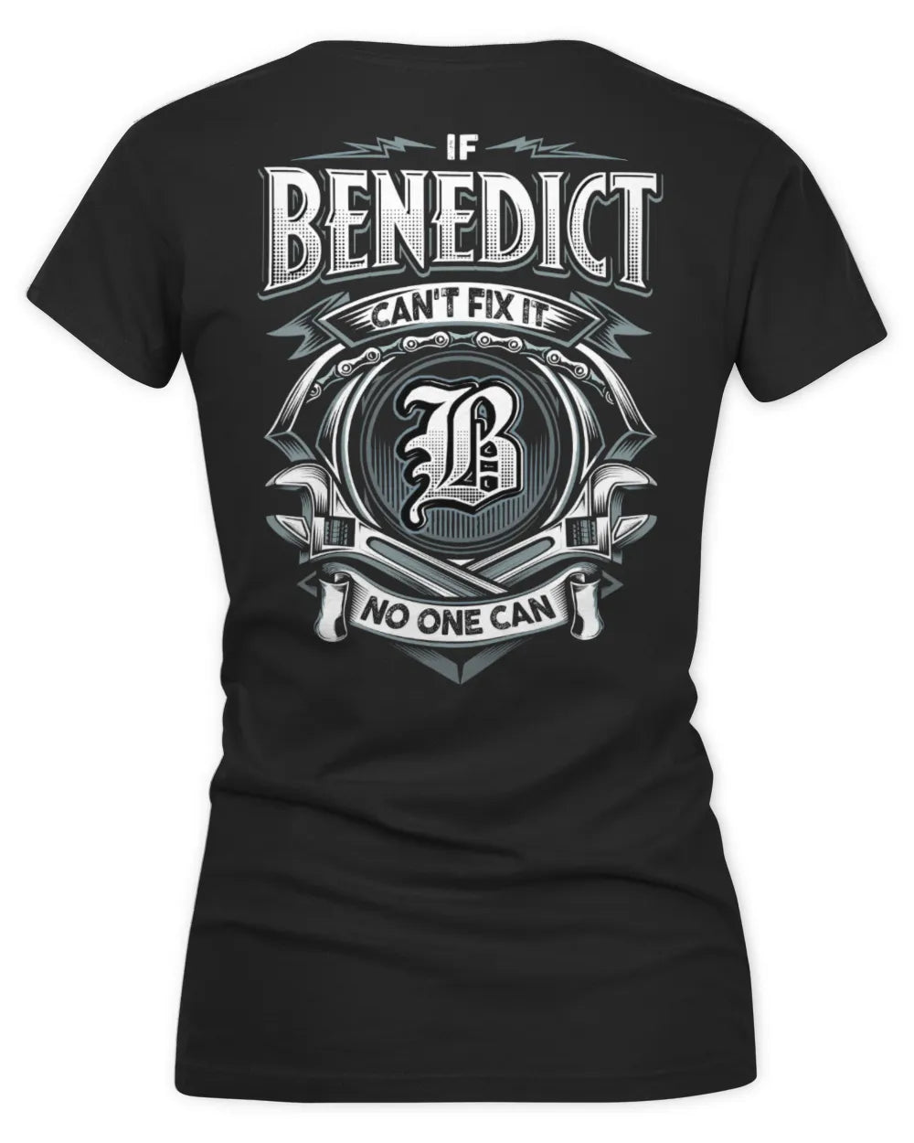 BENEDICT AP81-K4-626 - Personalized Ahmed Quote Apparel “If Ahmed Can't Fix It, No One Can” - Women's V-Neck T-Shirt - Black