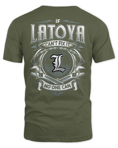 LATOYA AP81-K4-626 - Personalized Ahmed Quote Apparel “If Ahmed Can't Fix It, No One Can” - Unisex Standard T-Shirt - Military Green