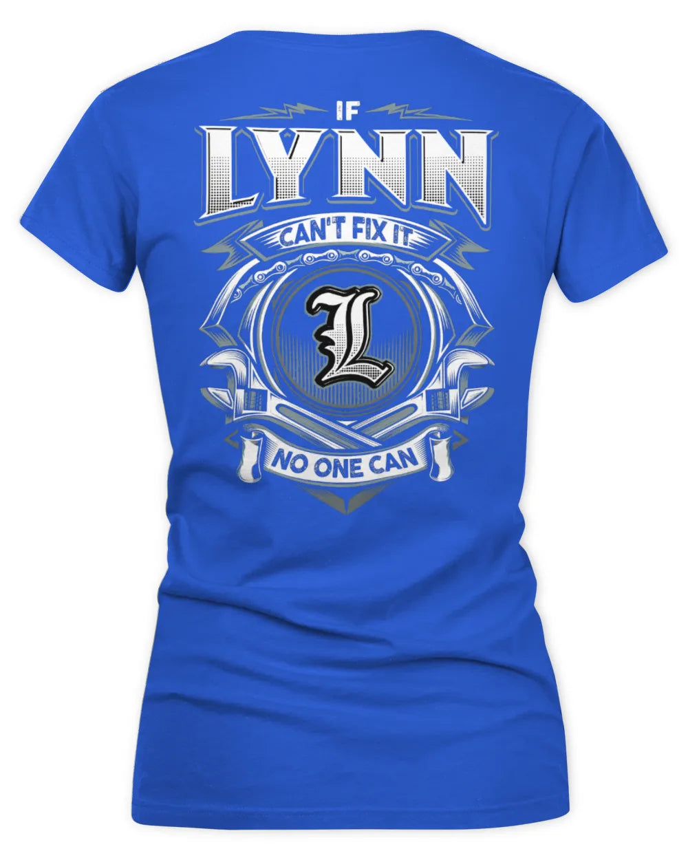 LYNN AP81-K4-626 - Personalized Ahmed Quote Apparel “If Ahmed Can't Fix It, No One Can” - Women's V-Neck T-Shirt - Royal