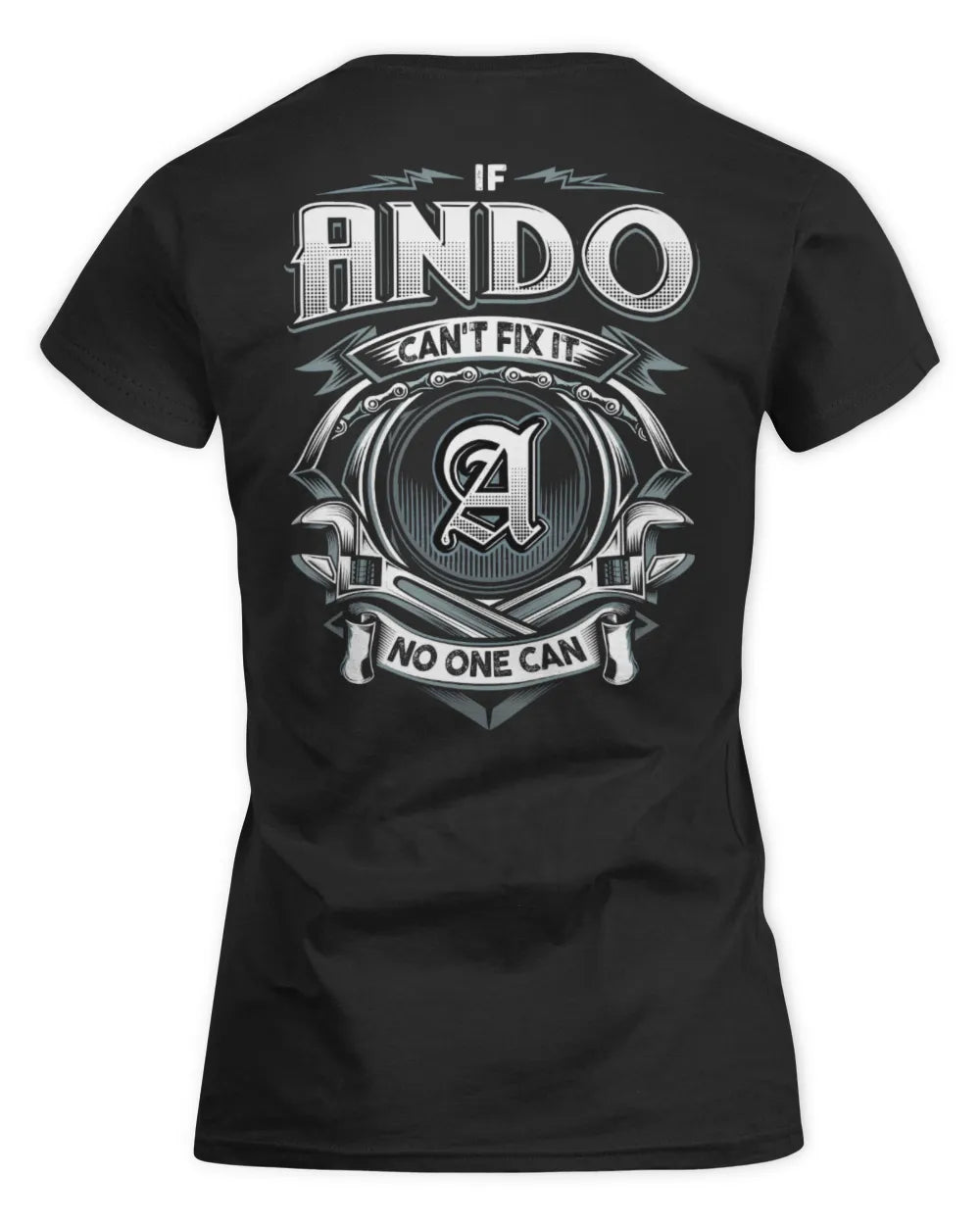 ANDO AP81-K4-626 - Personalized Ahmed Quote Apparel “If Ahmed Can't Fix It, No One Can” - Women's Standard T-Shirt - Black