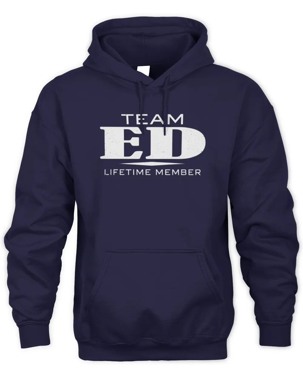 ED BL62-K4-128 - Personalized “Team NAME Lifetime Member” - Unisex Hoodie - Navy