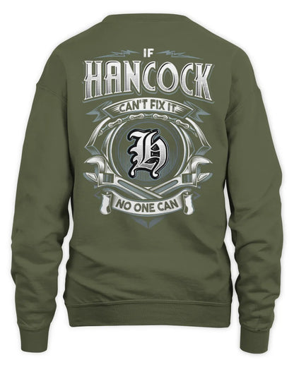 HANCOCK AP81-K4-626 - Personalized Ahmed Quote Apparel “If Ahmed Can't Fix It, No One Can” - Unisex Sweatshirt - Military Green