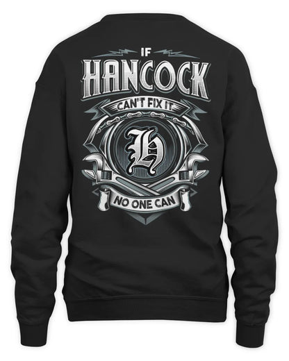 HANCOCK AP81-K4-626 - Personalized Ahmed Quote Apparel “If Ahmed Can't Fix It, No One Can” - Unisex Sweatshirt - Black