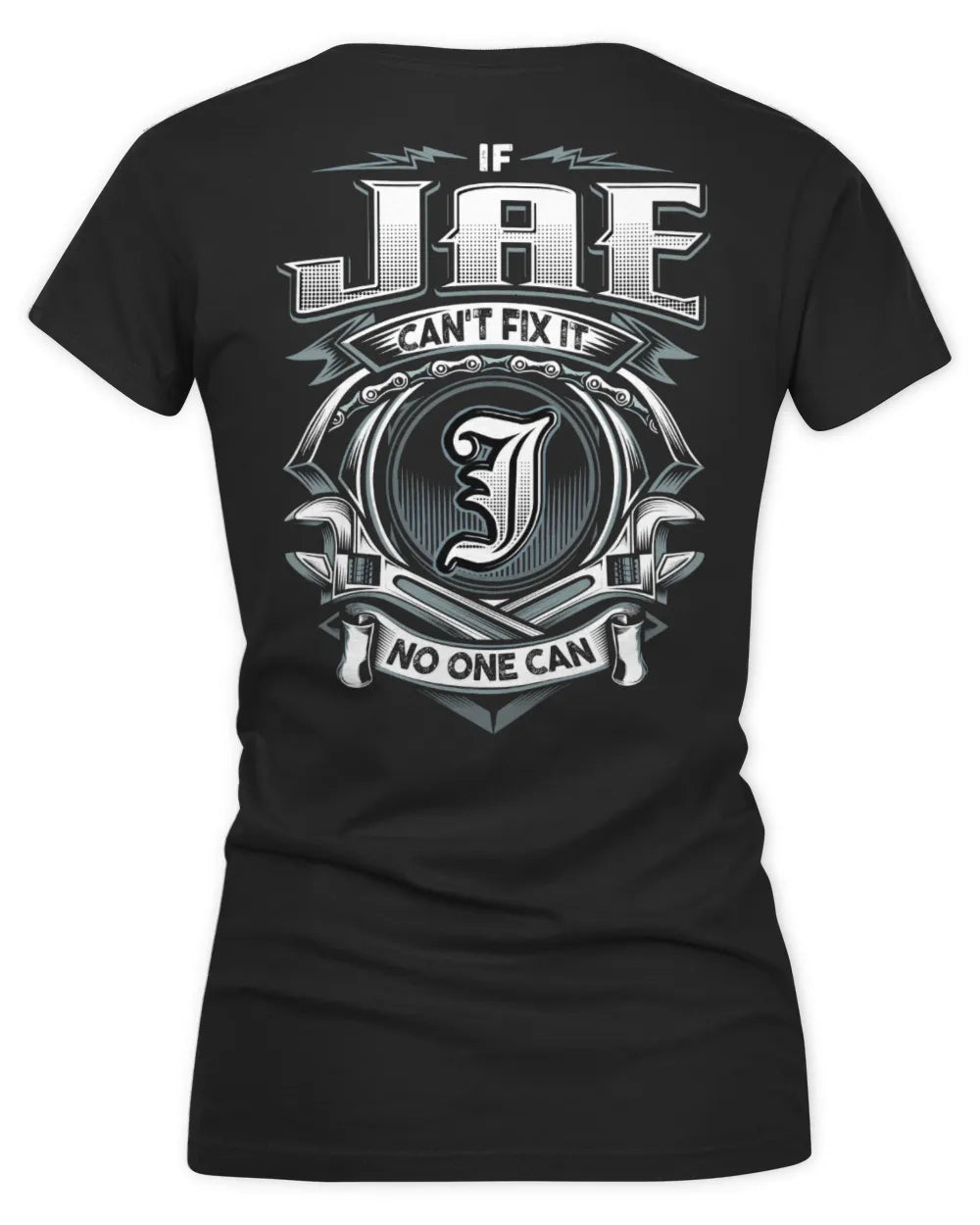 JAE AP81-K4-626 - Personalized Ahmed Quote Apparel “If Ahmed Can't Fix It, No One Can” - Women's V-Neck T-Shirt - Black