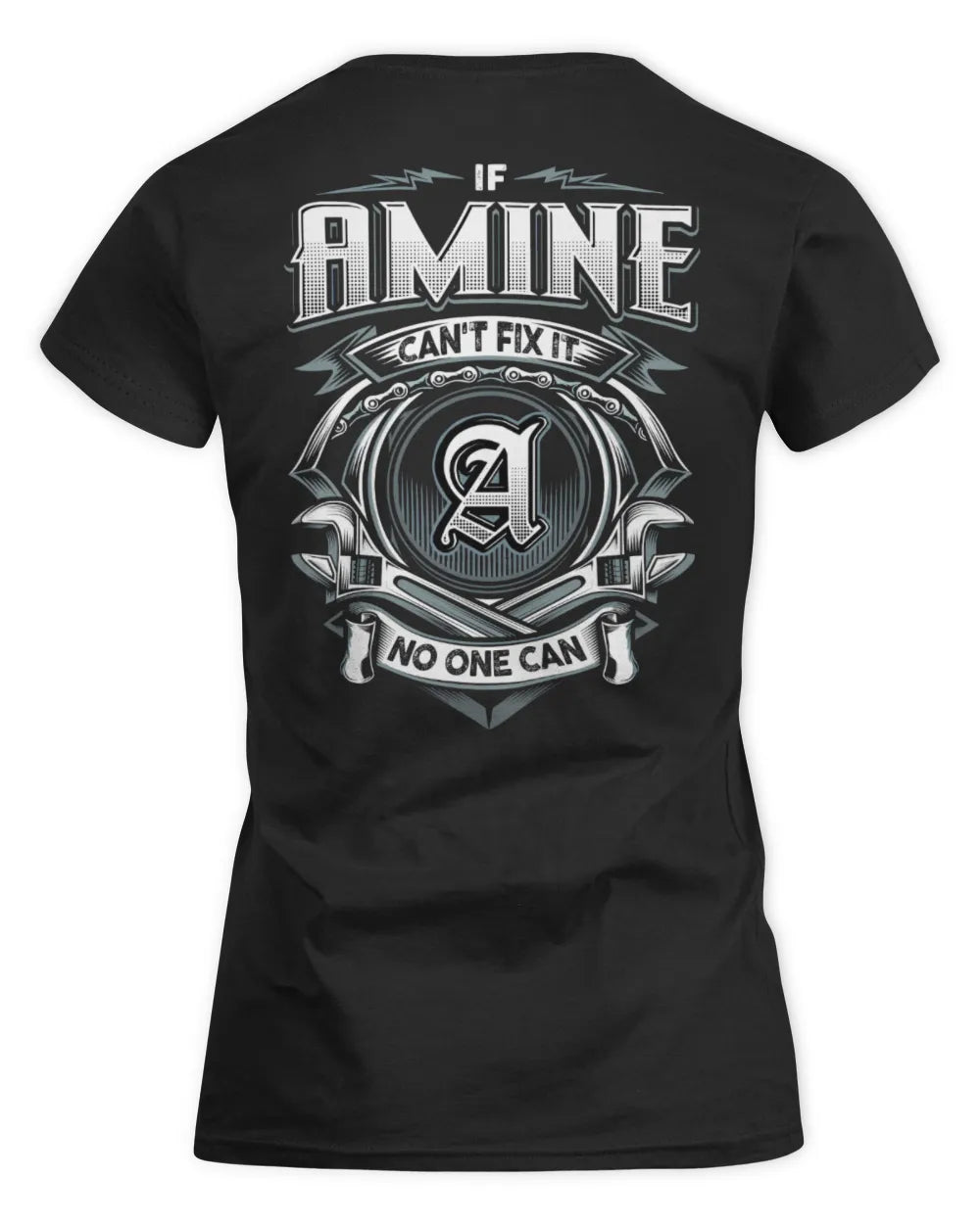 AMINE AP81-K4-626 - Personalized Ahmed Quote Apparel “If Ahmed Can't Fix It, No One Can” - Women's Standard T-Shirt - Black