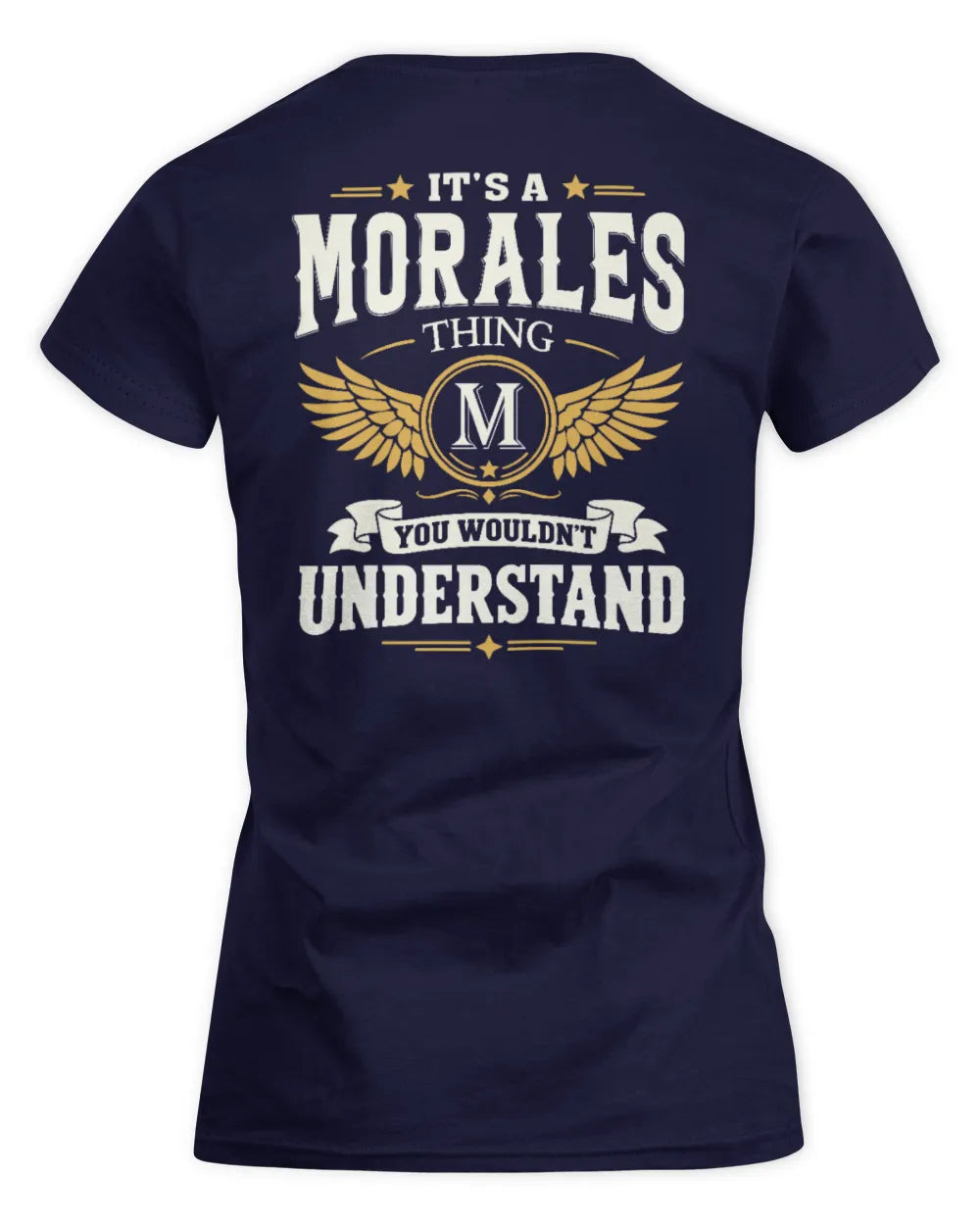 MORALES KT06-M008 It’s a [NAME] Thing – You Wouldn’t Understand | Personalized Vintage T-Shirt - Women's Standard T-Shirt - Navy