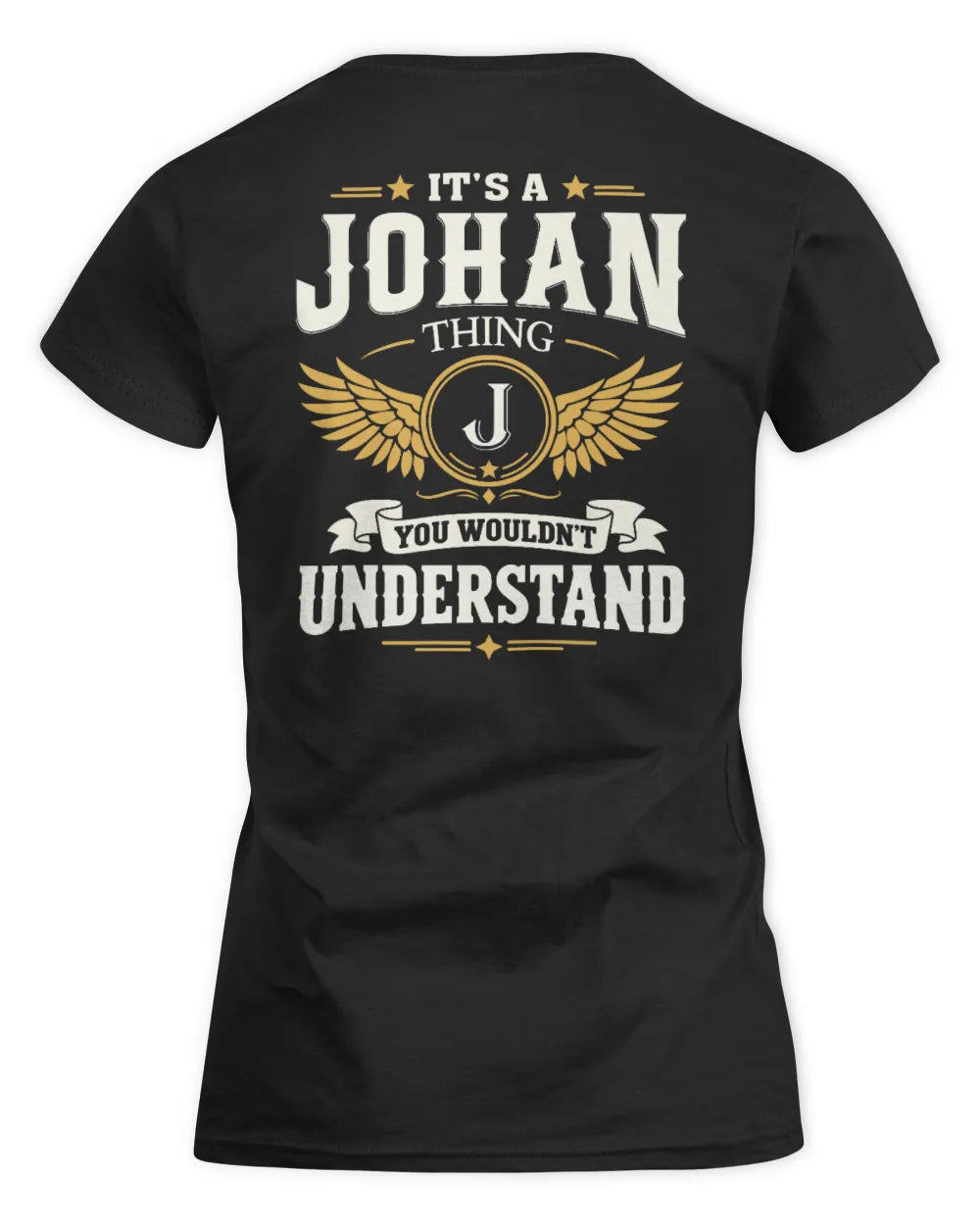 JOHAN KT06-M008 It’s a [NAME] Thing – You Wouldn’t Understand | Personalized Vintage T-Shirt - Women's Standard T-Shirt - Black