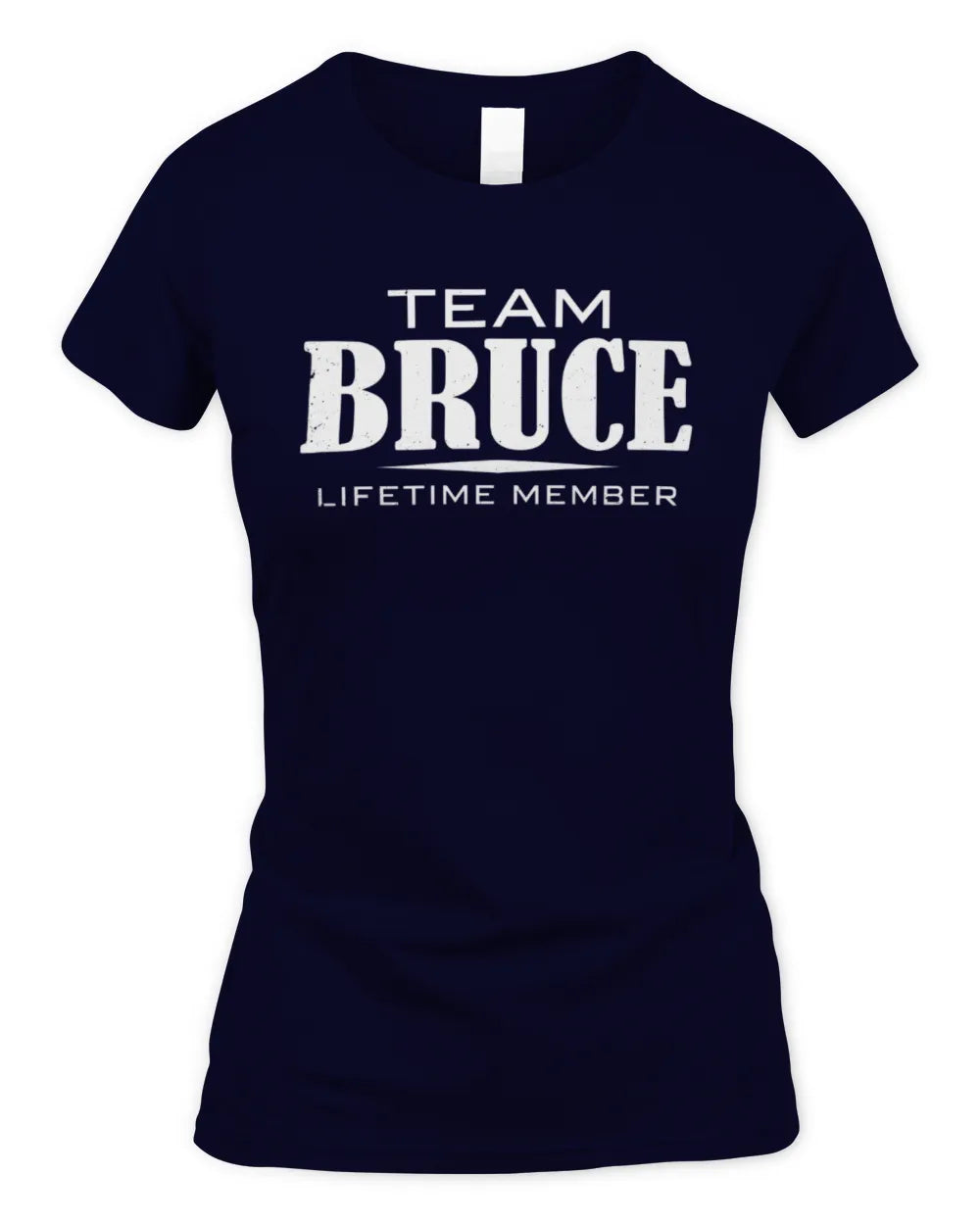 BRUCE BL62-K4-128 - Personalized “Team NAME Lifetime Member” - Women's Standard T-Shirt - Navy