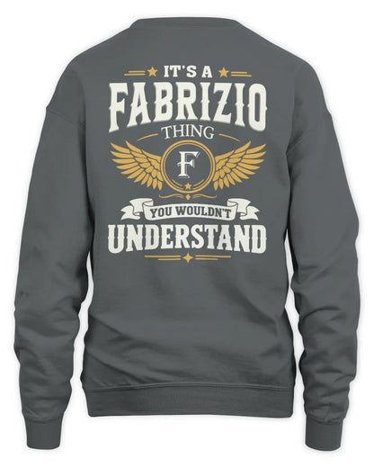 FABRIZIO KT06-M008 It’s a [NAME] Thing – You Wouldn’t Understand | Personalized Vintage T-Shirt - Unisex Sweatshirt - Charcoal