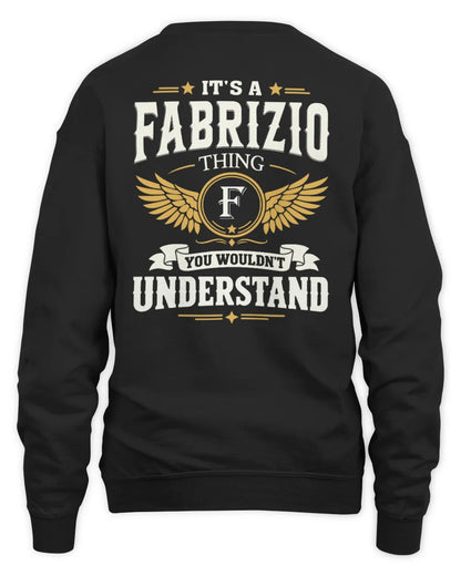 FABRIZIO KT06-M008 It’s a [NAME] Thing – You Wouldn’t Understand | Personalized Vintage T-Shirt - Unisex Sweatshirt - Black