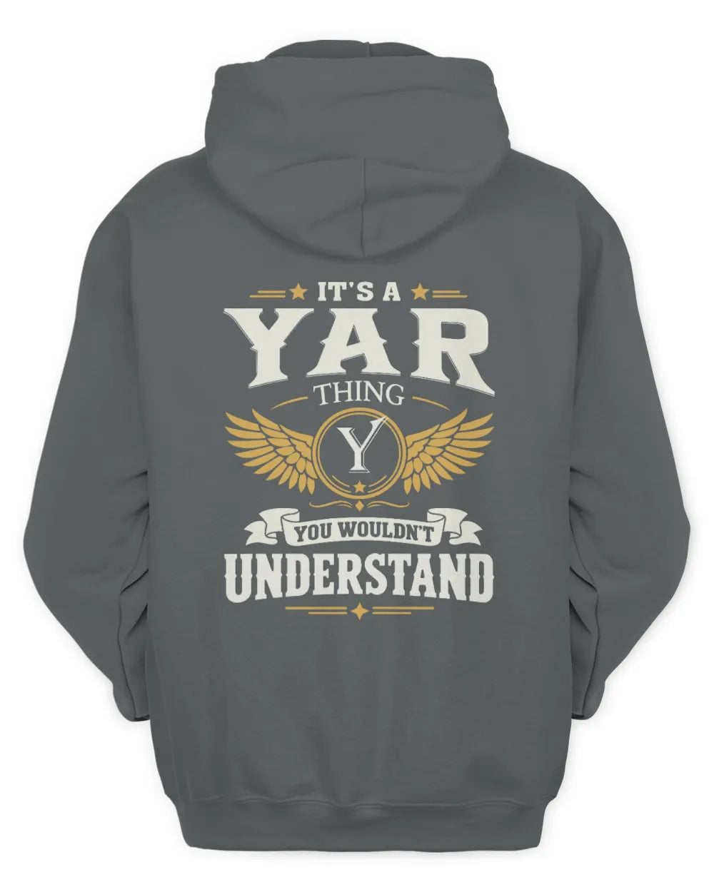 YAR KT06-M008 It’s a [NAME] Thing – You Wouldn’t Understand | Personalized Vintage T-Shirt - Unisex Hoodie - Charcoal
