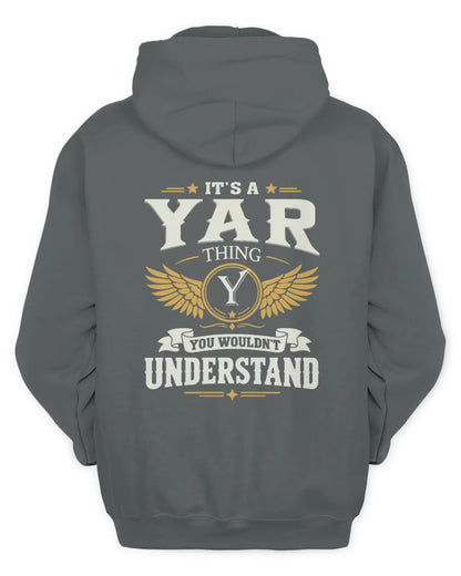 YAR KT06-M008 It’s a [NAME] Thing – You Wouldn’t Understand | Personalized Vintage T-Shirt - Unisex Hoodie - Charcoal