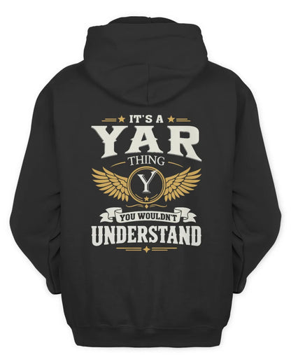 YAR KT06-M008 It’s a [NAME] Thing – You Wouldn’t Understand | Personalized Vintage T-Shirt - Unisex Hoodie - Black