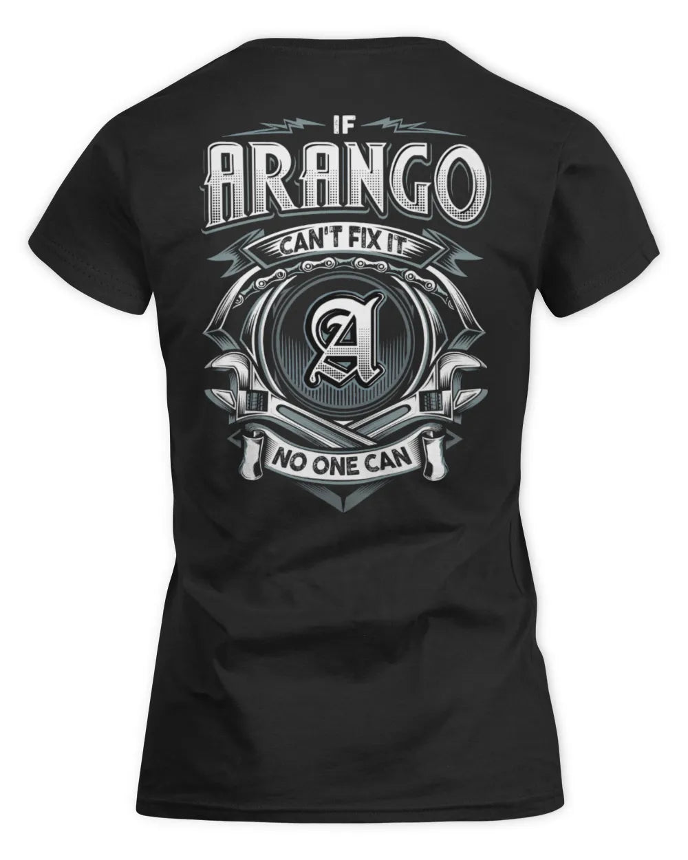 ARANGO AP81-K4-626 - Personalized Ahmed Quote Apparel “If Ahmed Can't Fix It, No One Can” - Women's Standard T-Shirt - Black