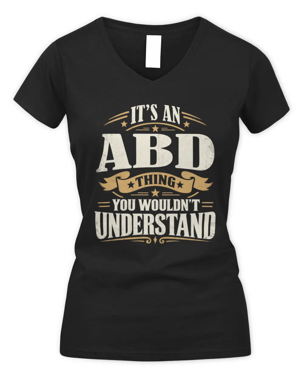 ABD P08 TH51 - Personalized “It’s a/an [NAME] Thing – You Wouldn’t Understand” Shirt - Women's V-Neck T-Shirt - Black