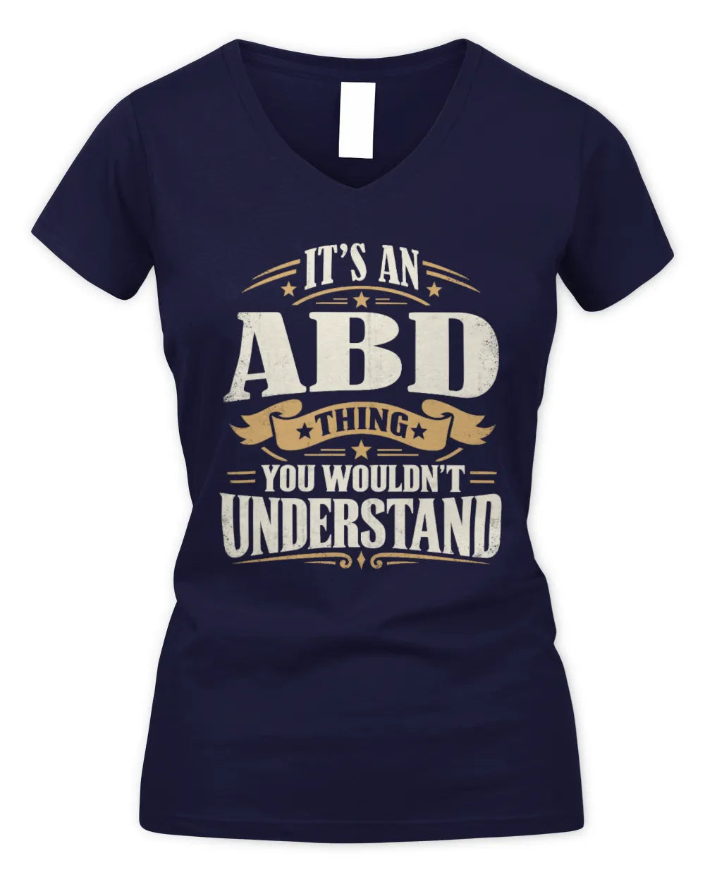 ABD P08 TH51 - Personalized “It’s a/an [NAME] Thing – You Wouldn’t Understand” Shirt - Women's V-Neck T-Shirt - Navy