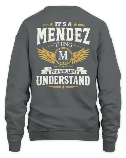 MENDEZ KT06-M008 It’s a [NAME] Thing – You Wouldn’t Understand | Personalized Vintage T-Shirt - Unisex Sweatshirt - Charcoal
