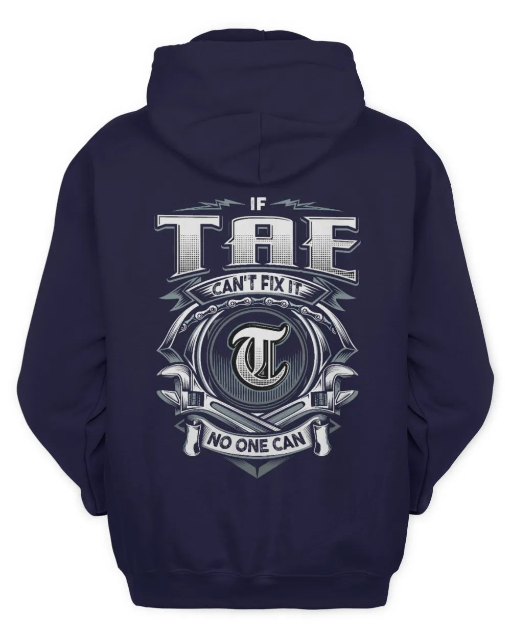 TAE AP81-K4-626 - Personalized Ahmed Quote Apparel “If Ahmed Can't Fix It, No One Can” - Unisex Hoodie - Navy
