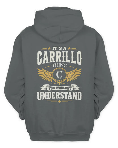 CARRILLO KT06-M008 It’s a [NAME] Thing – You Wouldn’t Understand | Personalized Vintage T-Shirt - Unisex Hoodie - Charcoal