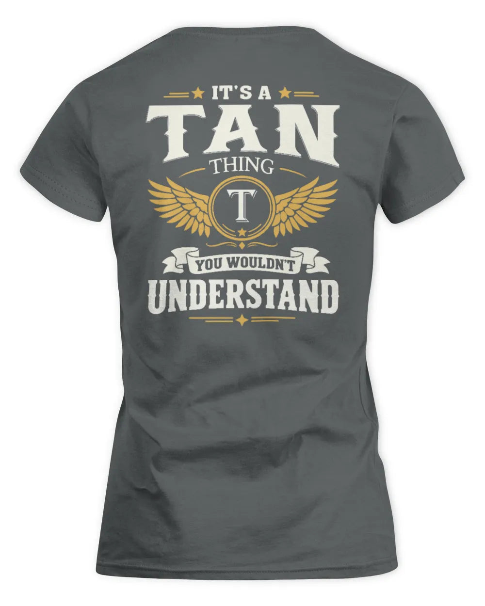 TAN KT06-M008 It’s a [NAME] Thing – You Wouldn’t Understand | Personalized Vintage T-Shirt - Women's Standard T-Shirt - Charcoal