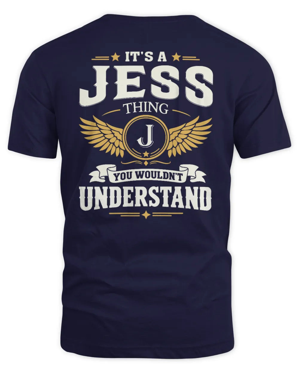 JESS KT06-M008 It’s a [NAME] Thing – You Wouldn’t Understand | Personalized Vintage T-Shirt - Unisex Standard T-Shirt - Navy