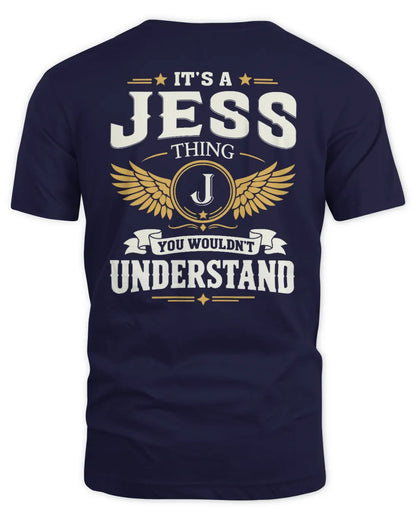 JESS KT06-M008 It’s a [NAME] Thing – You Wouldn’t Understand | Personalized Vintage T-Shirt - Unisex Standard T-Shirt - Navy