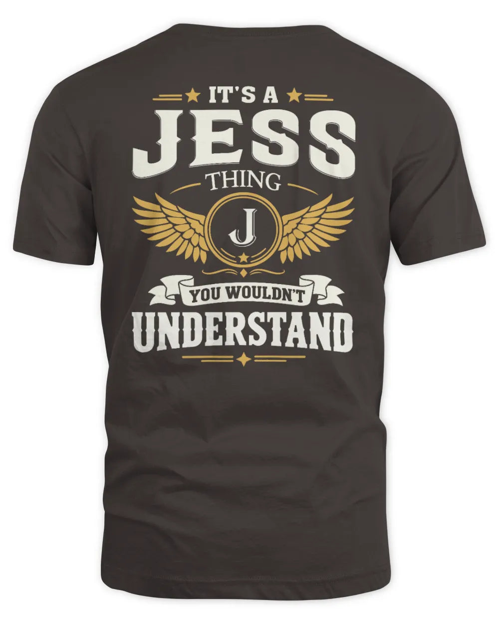 JESS KT06-M008 It’s a [NAME] Thing – You Wouldn’t Understand | Personalized Vintage T-Shirt - Unisex Standard T-Shirt - Dark Chocolate