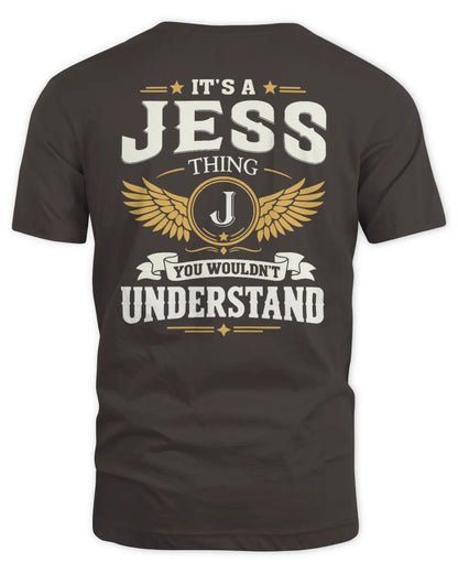 JESS KT06-M008 It’s a [NAME] Thing – You Wouldn’t Understand | Personalized Vintage T-Shirt - Unisex Standard T-Shirt - Dark Chocolate
