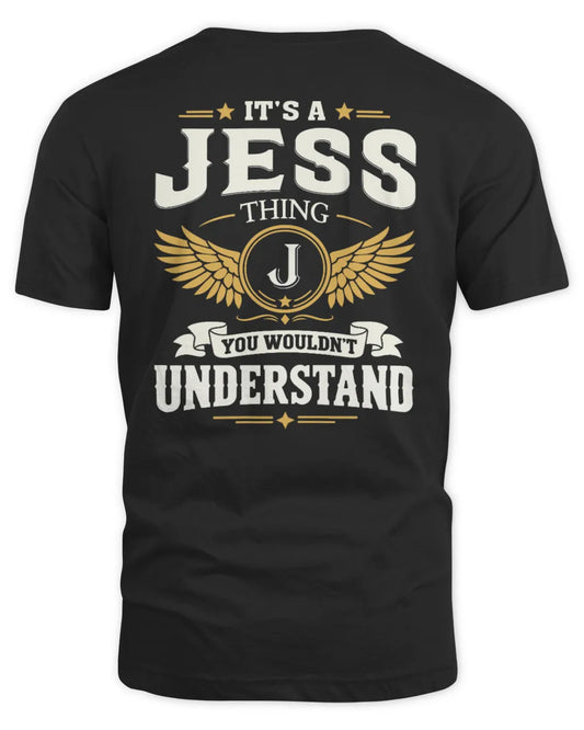 JESS KT06-M008 It’s a [NAME] Thing – You Wouldn’t Understand | Personalized Vintage T-Shirt - Unisex Standard T-Shirt - Black