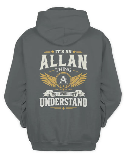 ALLAN KT06-M008 It’s a [NAME] Thing – You Wouldn’t Understand | Personalized Vintage T-Shirt - Unisex Hoodie - Charcoal