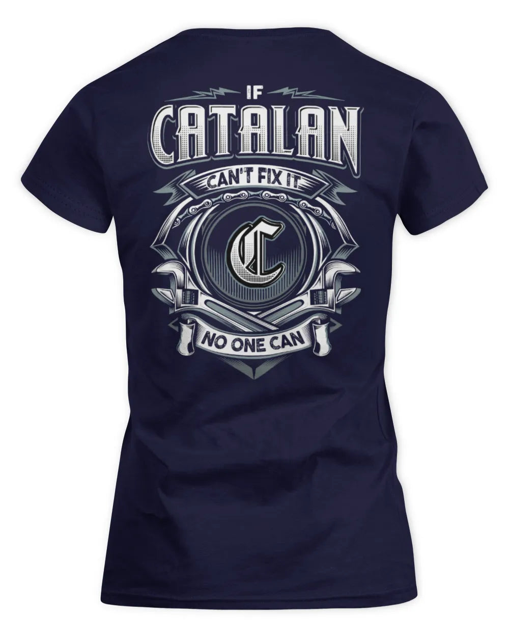 CATALAN AP81-K4-626 - Personalized Ahmed Quote Apparel “If Ahmed Can't Fix It, No One Can” - Women's Standard T-Shirt - Navy