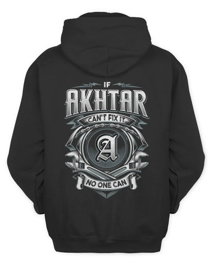 AKHTAR AP81-K4-626 - Personalized Ahmed Quote Apparel “If Ahmed Can't Fix It, No One Can” - Unisex Hoodie - Black