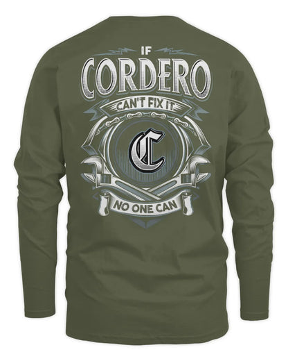 CORDERO AP81-K4-626 - Personalized Ahmed Quote Apparel “If Ahmed Can't Fix It, No One Can” - Men's Long Sleeved T-Shirt - Military Green