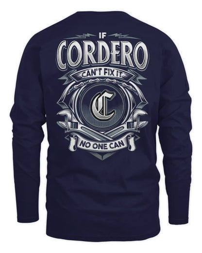 CORDERO AP81-K4-626 - Personalized Ahmed Quote Apparel “If Ahmed Can't Fix It, No One Can” - Men's Long Sleeved T-Shirt - Navy