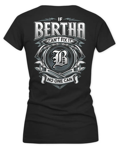 BERTHA AP81-K4-626 - Personalized Ahmed Quote Apparel “If Ahmed Can't Fix It, No One Can” - Women's V-Neck T-Shirt - Black