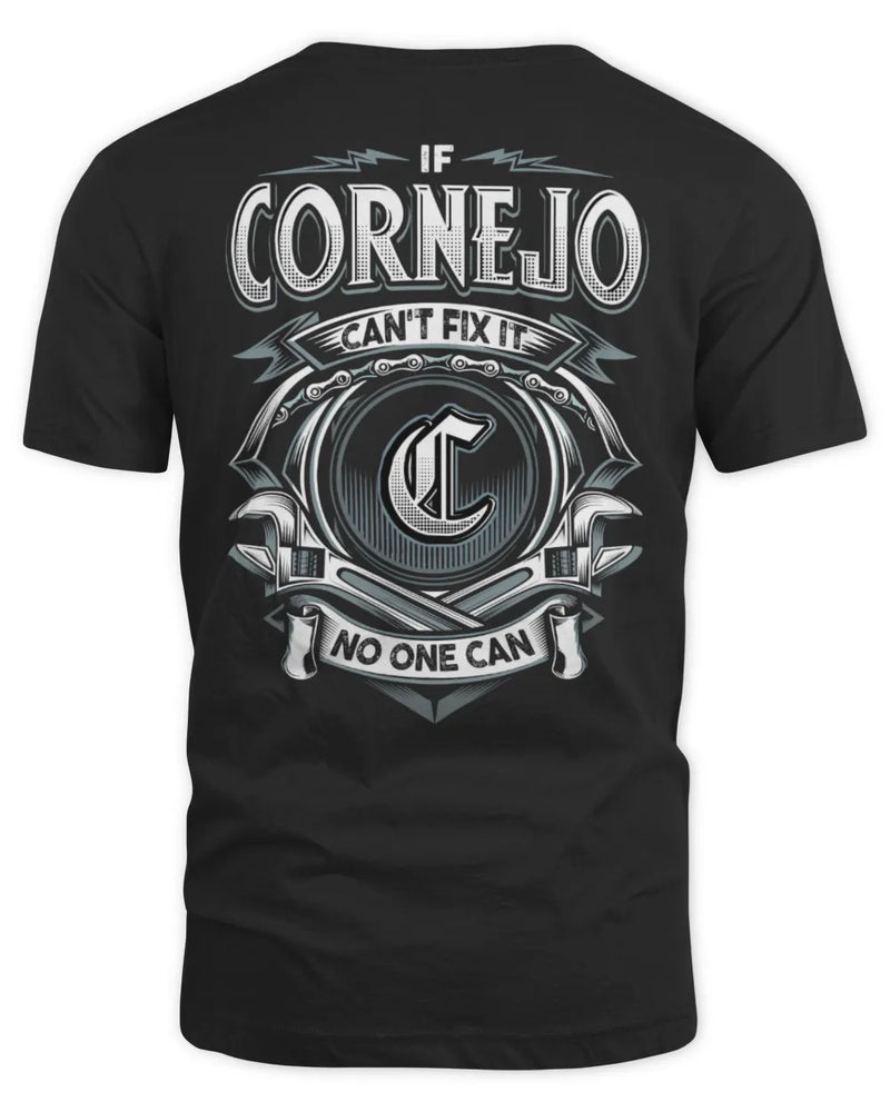 CORNEJO AP81-K4-626 - Personalized Ahmed Quote Apparel “If Ahmed Can't Fix It, No One Can” - Unisex Standard T-Shirt - Black