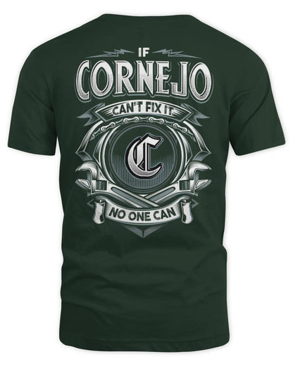 CORNEJO AP81-K4-626 - Personalized Ahmed Quote Apparel “If Ahmed Can't Fix It, No One Can” - Unisex Standard T-Shirt - Forest Green