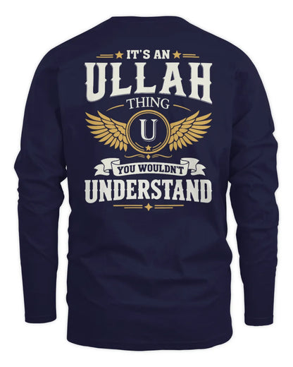 ULLAH KT06-M008 It’s a [NAME] Thing – You Wouldn’t Understand | Personalized Vintage T-Shirt - Men's Long Sleeved T-Shirt - Navy