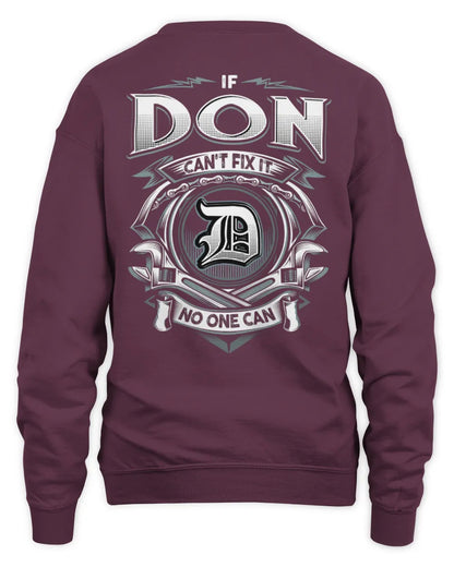 DON AP81-K4-626 - Personalized Ahmed Quote Apparel “If Ahmed Can't Fix It, No One Can” - Unisex Sweatshirt - Maroon