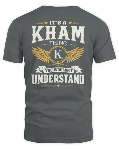 KHAM KT06-M008 It’s a [NAME] Thing – You Wouldn’t Understand | Personalized Vintage T-Shirt - Unisex Standard T-Shirt - Charcoal