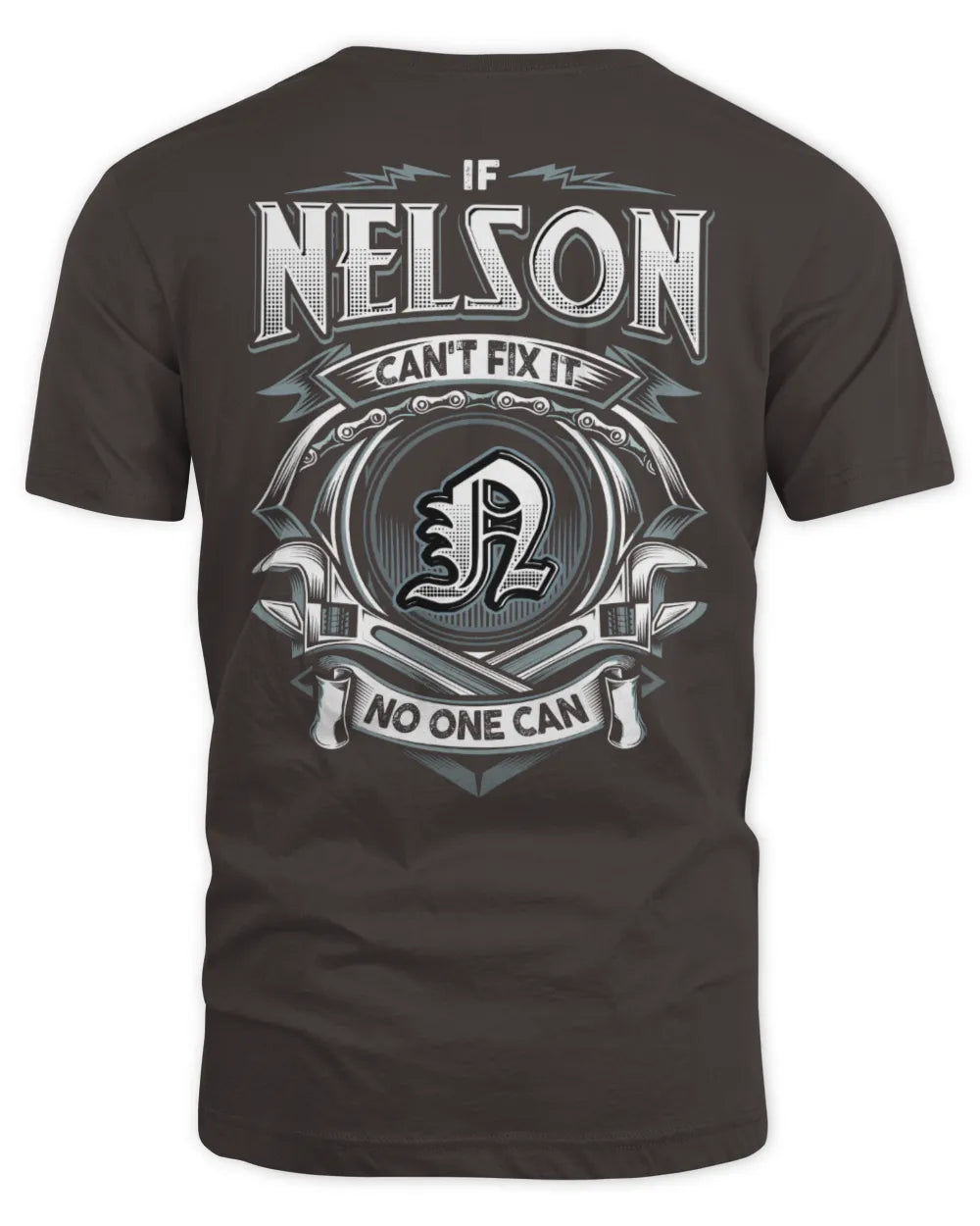 NELSON AP81-K4-626 - Personalized Ahmed Quote Apparel “If Ahmed Can't Fix It, No One Can” - Unisex Standard T-Shirt - Dark Chocolate