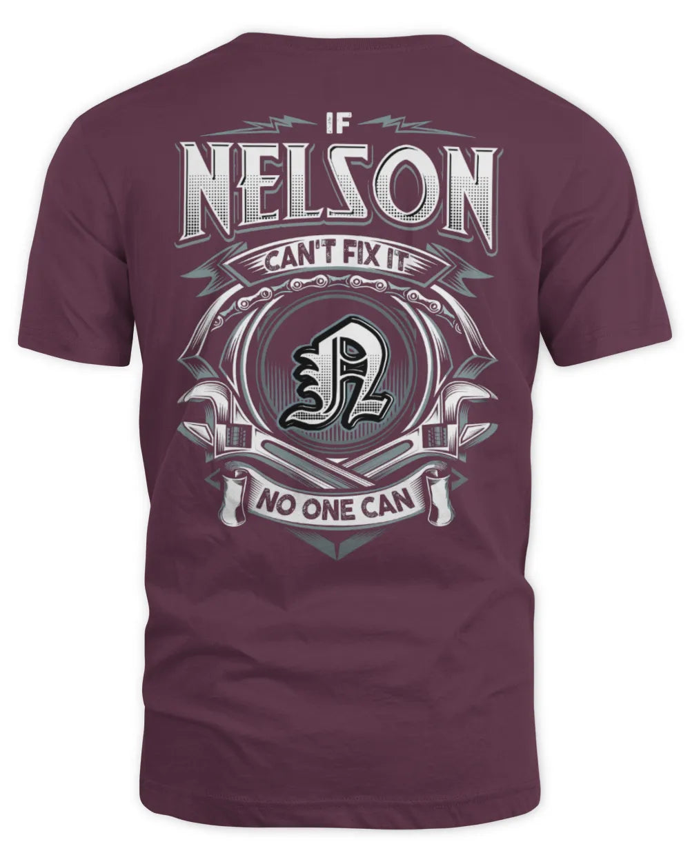 NELSON AP81-K4-626 - Personalized Ahmed Quote Apparel “If Ahmed Can't Fix It, No One Can” - Unisex Standard T-Shirt - Maroon
