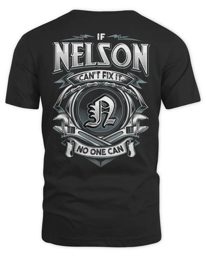 NELSON AP81-K4-626 - Personalized Ahmed Quote Apparel “If Ahmed Can't Fix It, No One Can” - Unisex Standard T-Shirt - Black